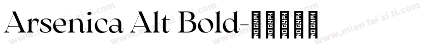 Arsenica Alt Bold字体转换